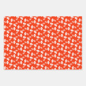 papavers, gemengd, Floral Pattern & Polka Dots Inpakpapier Vel (Voorkant 2)