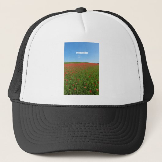 Papavers herinneren zich trucker pet (Voorkant)