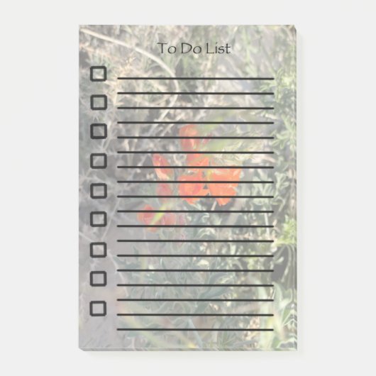papavers in bloem-kleverige noten post-it® notes (Voorkant)