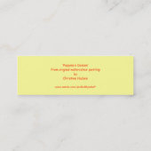 "Papavers in Daisies" klein Bladwijzer Mini Visitekaartje (Achterkant)