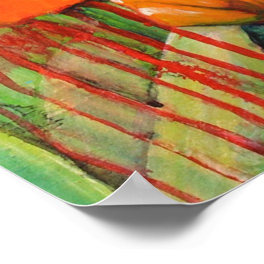 Papavers in de zomer poster (Hoek)