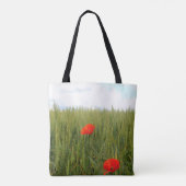 Papavers in een All-Over-Print Canvas tas van Whea (Achterkant)
