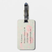 Papavers in een bagagelabel van papavervelden (Achterkant verticaal)