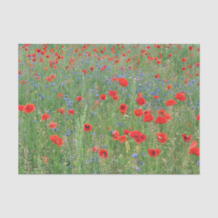 Papavers in een Cornfield Tissuepapier