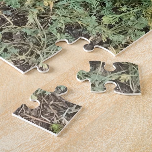 Papavers in een Engelse tuin Legpuzzel (Zijkant)