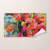 papavers in een glazen vet bad handdoek (Handdoek)