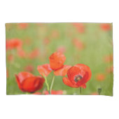 Papavers in een hoesje van papavervelden kussensloop (Voorkant-Links)