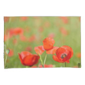 Papavers in een hoesje van papavervelden kussensloop (Voorkant-Rechts)