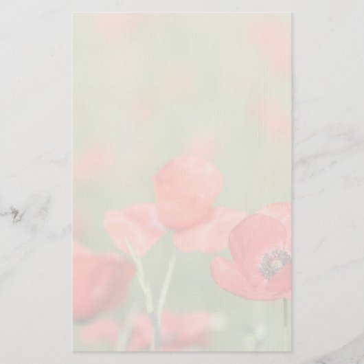 Papavers in een papaverwerkstation briefpapier (Voorkant)