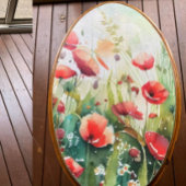 Papavers in een veld Decoupage Tissuepapier