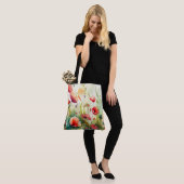 Papavers in een veld tote bag (Op model)