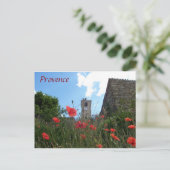 Papavers in het briefkaart Provence (Staand voorkant)