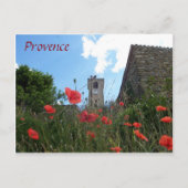 Papavers in het briefkaart Provence (Voorkant)