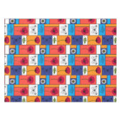 Papavers in kleurrijke dozen tafelkleed (Voorkant (Horizontaal))