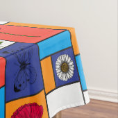 Papavers in kleurrijke dozen tafelkleed (Voorbeeld)