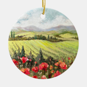 Papavers in Toscane Schilderachtig Ornament