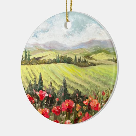 Papavers in Toscane Schilderachtig Ornament (Links)