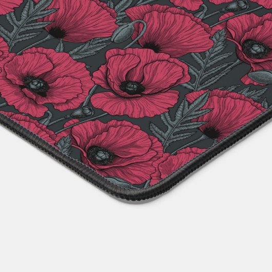 Papavers in Viva Magenta Bureaumat (Hoek)