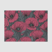 Papavers in Viva Magenta Tissuepapier (Voorkant)