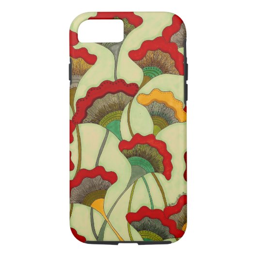 Papavers - iPhone 7 Hoesje, hard Case-Mate iPhone Case (Achterkant)