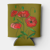 Papavers Koelbox aangepaste kleuren Blikjeskoeler (Voorkant)