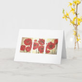 "Papavers" Lege Notecard Kaart (Gele Bloem)