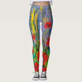Papavers Leggings (Voorkant)