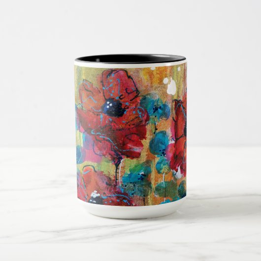 Papavers met blauwe Mok (Midden)