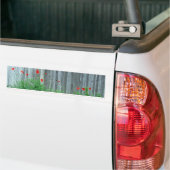 Papavers op een muur bumpersticker (Op Truck)