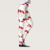 Papavers papaver, zomerfitnesstuin leggings (Rechts)