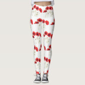 Papavers papaver, zomerfitnesstuin leggings (Voorkant)