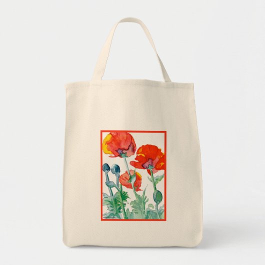 Papavers, papavers, Canvas tas (Voorkant)