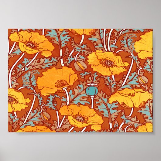  papavers ~ Poster (Voorkant)