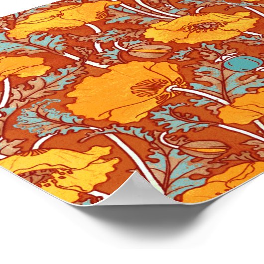  papavers ~ Poster (Hoek)