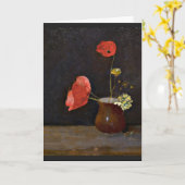 Papavers, schilderij van Odilon Redon Kaart (Gele Bloem)