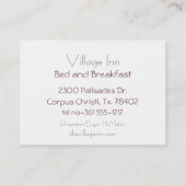 Papavers & scrollers Stampunk Design Visitekaartje (Achterkant)