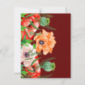 Papavers slaan de datum op save the date (Achterkant)