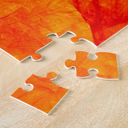 Papavers sluiten op - natuurlijk patroon legpuzzel (Zijkant)