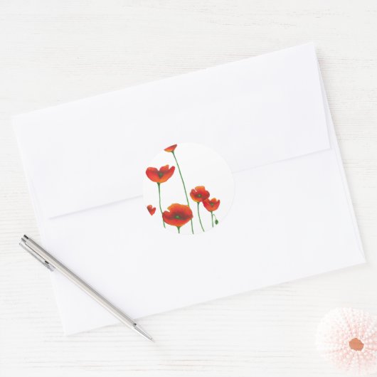Papavers Sticker (Envelop)