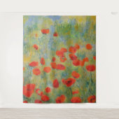 Papavers - Tapijt Wandkleed (Voorkant)