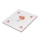 Papavers Tegel schilderen Tegeltje (Zijkant)