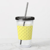 Papavers tekenen acryl drinkbeker (Achterkant)