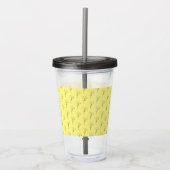 Papavers tekenen acryl drinkbeker (Voorkant)