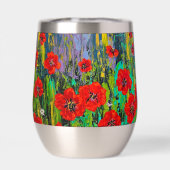 Papavers thermische tumbler warm of koud (Achterkant)