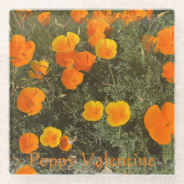 Papavers Valentijn Onderzetter