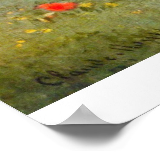 Papavers van Claude Monet Poster (Hoek)