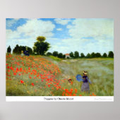 Papavers van Claude Monet Poster (Voorkant)