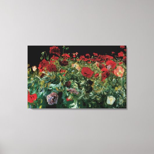 Papavers van John Singer Sargent,  bloemen Canvas Afdruk (Voorkant)