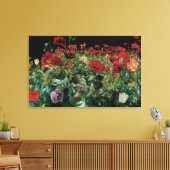 Papavers van John Singer Sargent,  bloemen Canvas Afdruk (Insitu (Woonkamer))