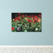 Papavers van John Singer Sargent,  bloemen Canvas Afdruk (Insitu (Houten vloer))
